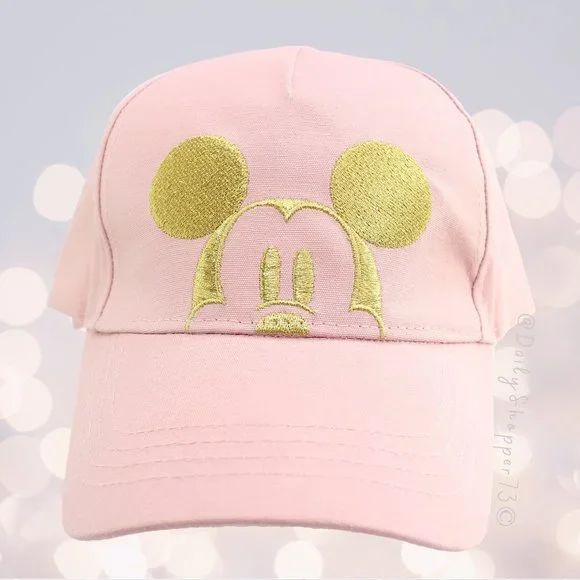 Disney Pink and Gold Mickey Mouse Hat s-l400.jpg main image 2